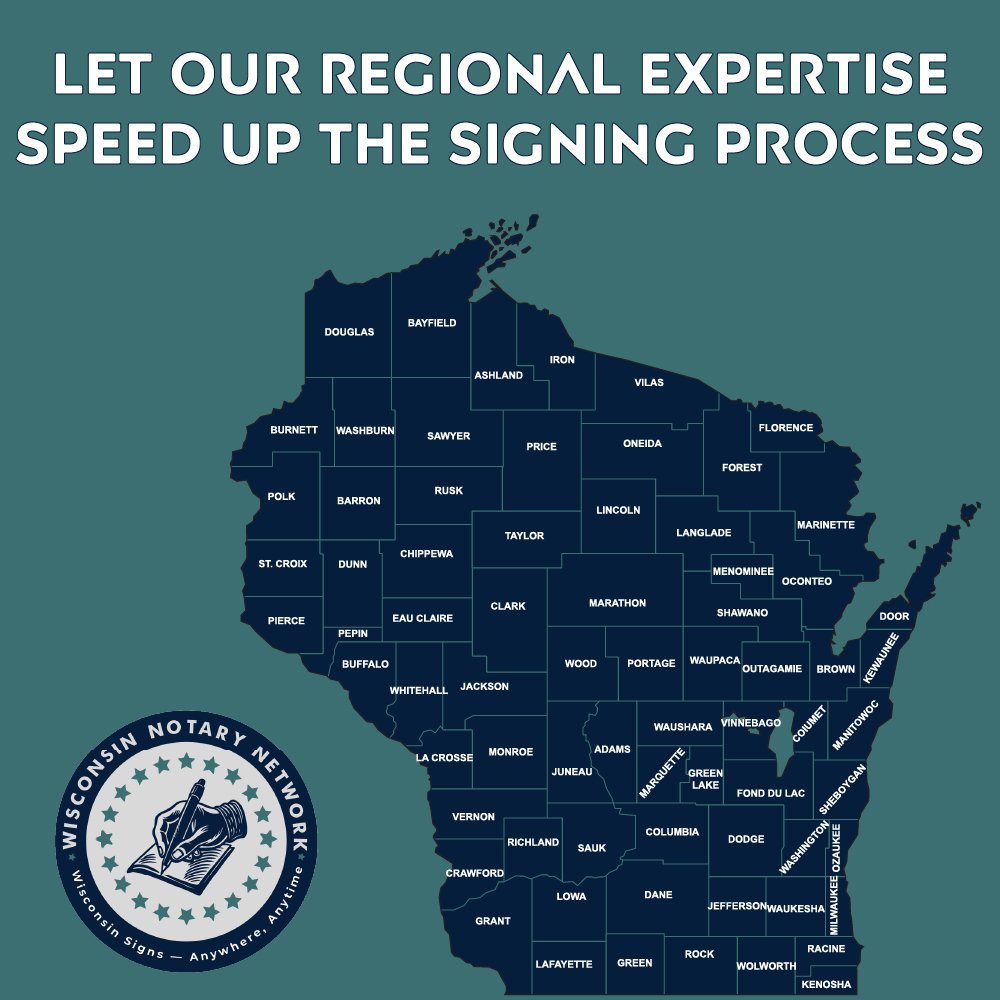 Wisconsin Notary Network - Regional Signing Service Expertise